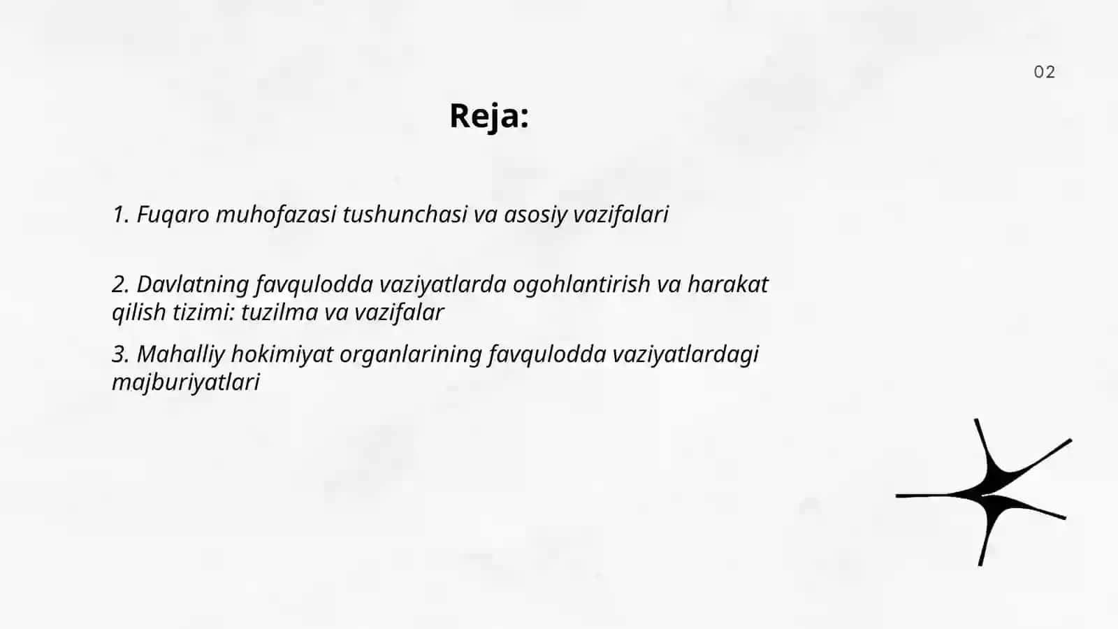 Favqulodda vaziyatlarda fuqari muhofazasining vazifalari.Favquloda vaziyatlarda ogohlantirush va xarakat qilish davlat tizimi 2