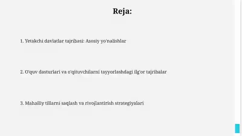 Ona tili ta'limida rivojlangan xorijiy davlatlar tajribasi 2