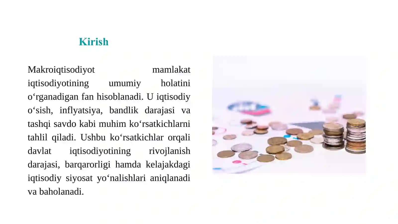 Makroiqtisodiyotning asosiy ko‘rsatkichlari 2
