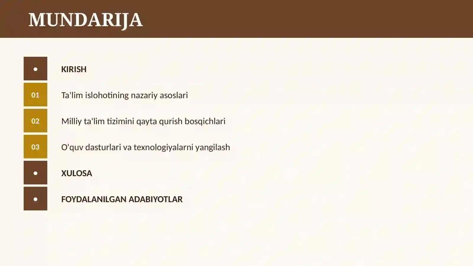 MUSTAQILLIK YILLARIDA O‘ZBEKISTONDA TA’LIM TIZIMINING ISLOH QILINISHI 2