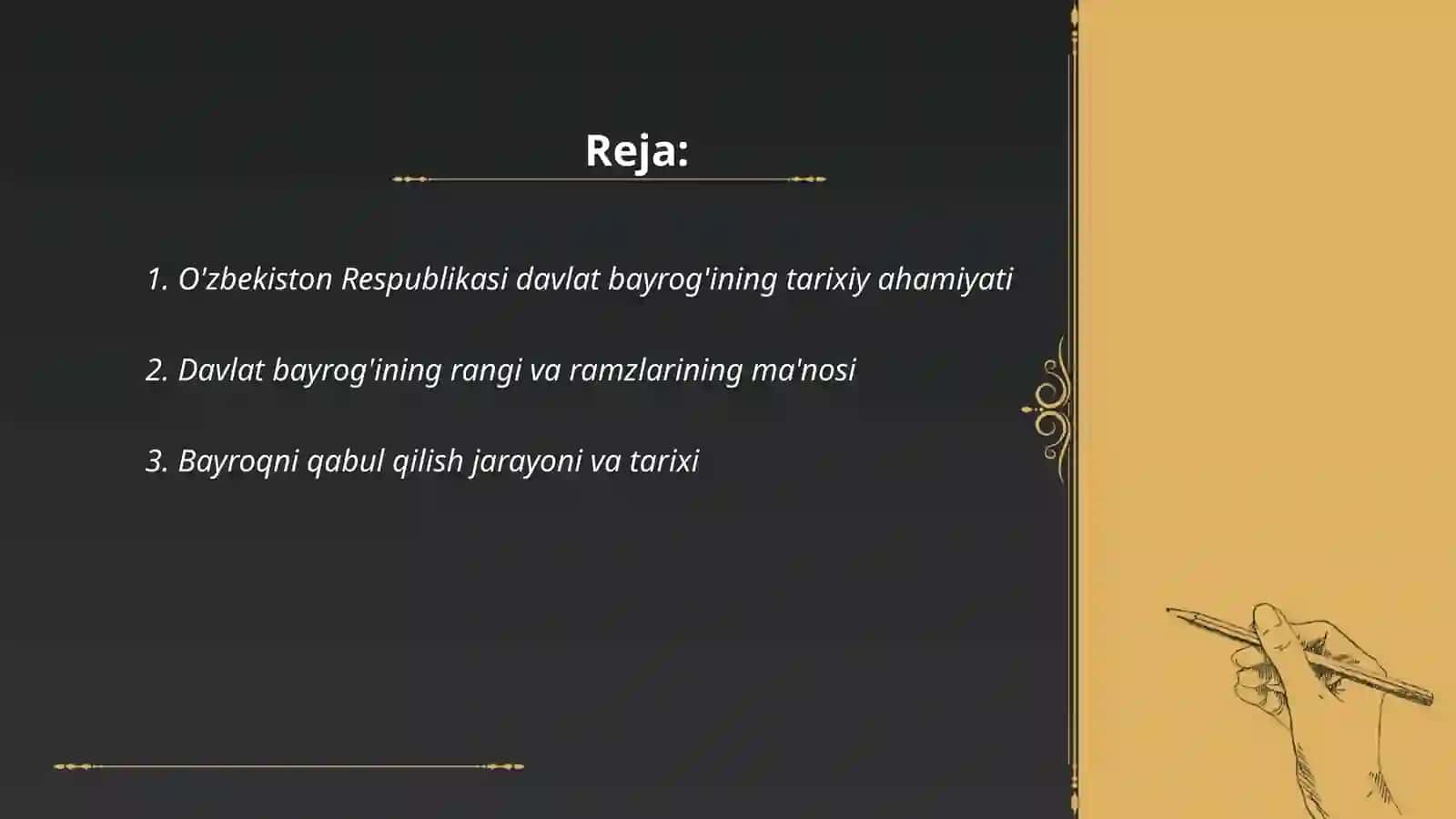 O'zbekiston Respublikasi davlat bayrog‘ining 33 yilligi 2
