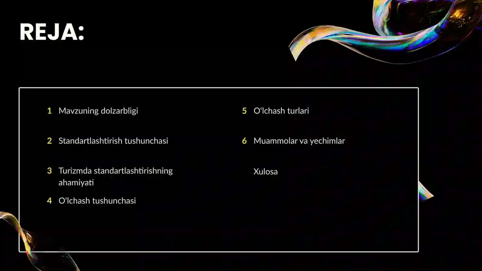 Turizm va mehmondoʻstlikda oʻlchash turlari va usullari 2