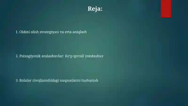 SHaxs taraqqiyotidagi anomaliyalarni psixogigienik davolash va oldini olish imkoniyatlari 2