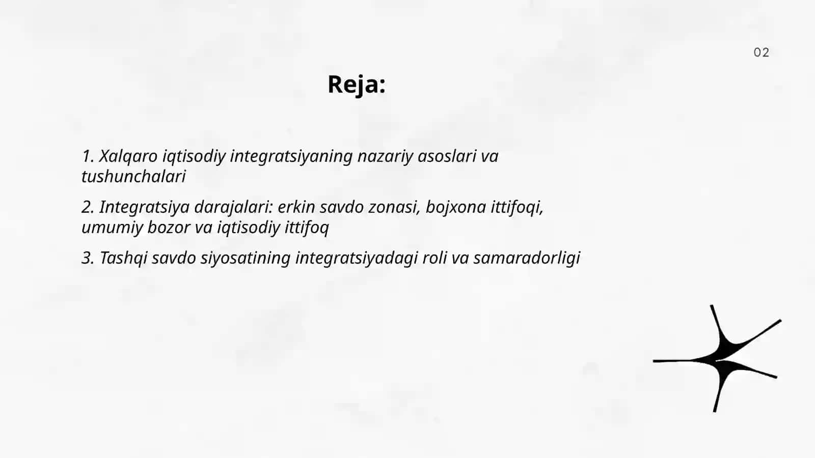 Xalqaro iqtisodiy integratsiya 2
