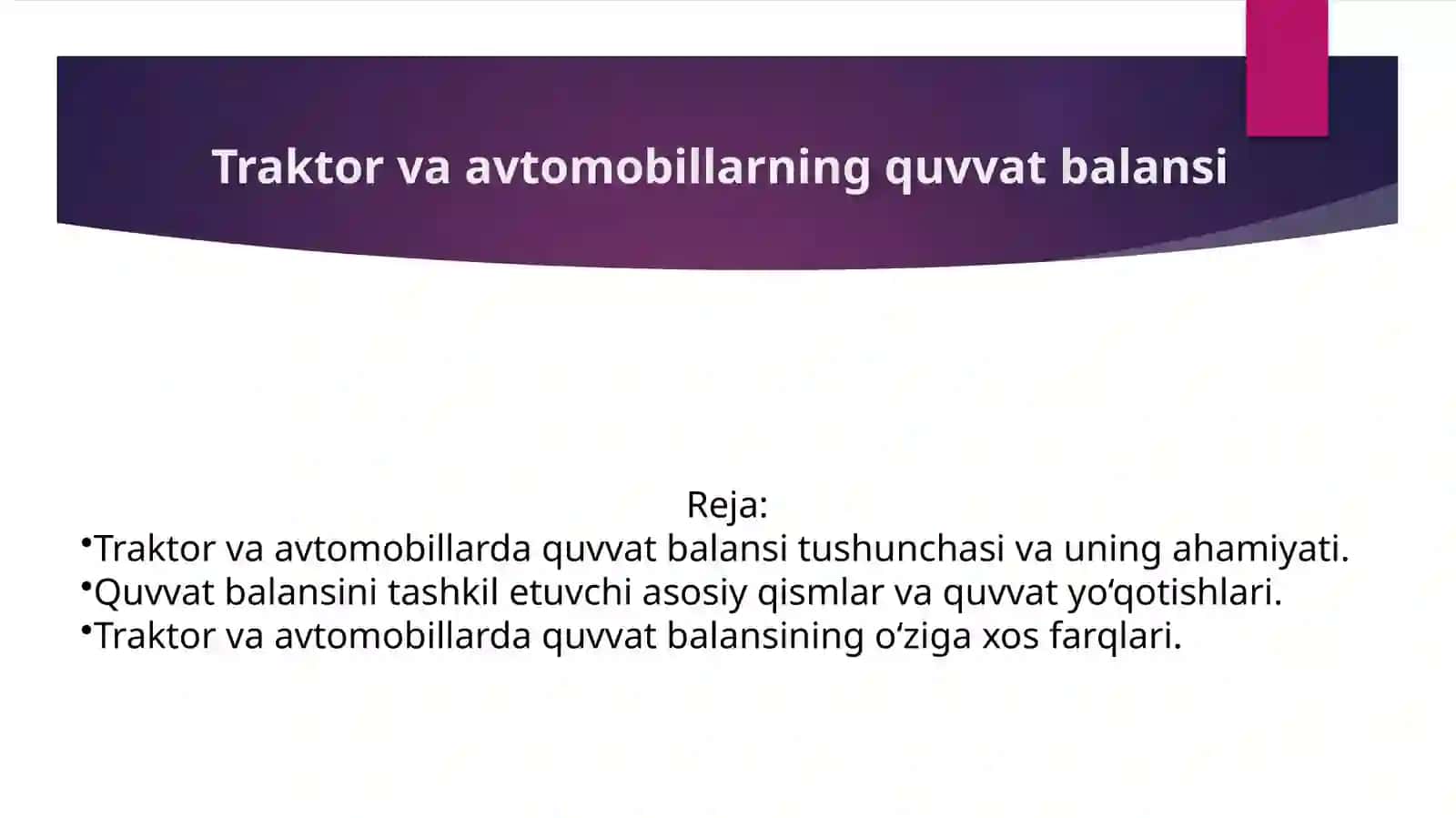 Traktor va avtomobillar 2