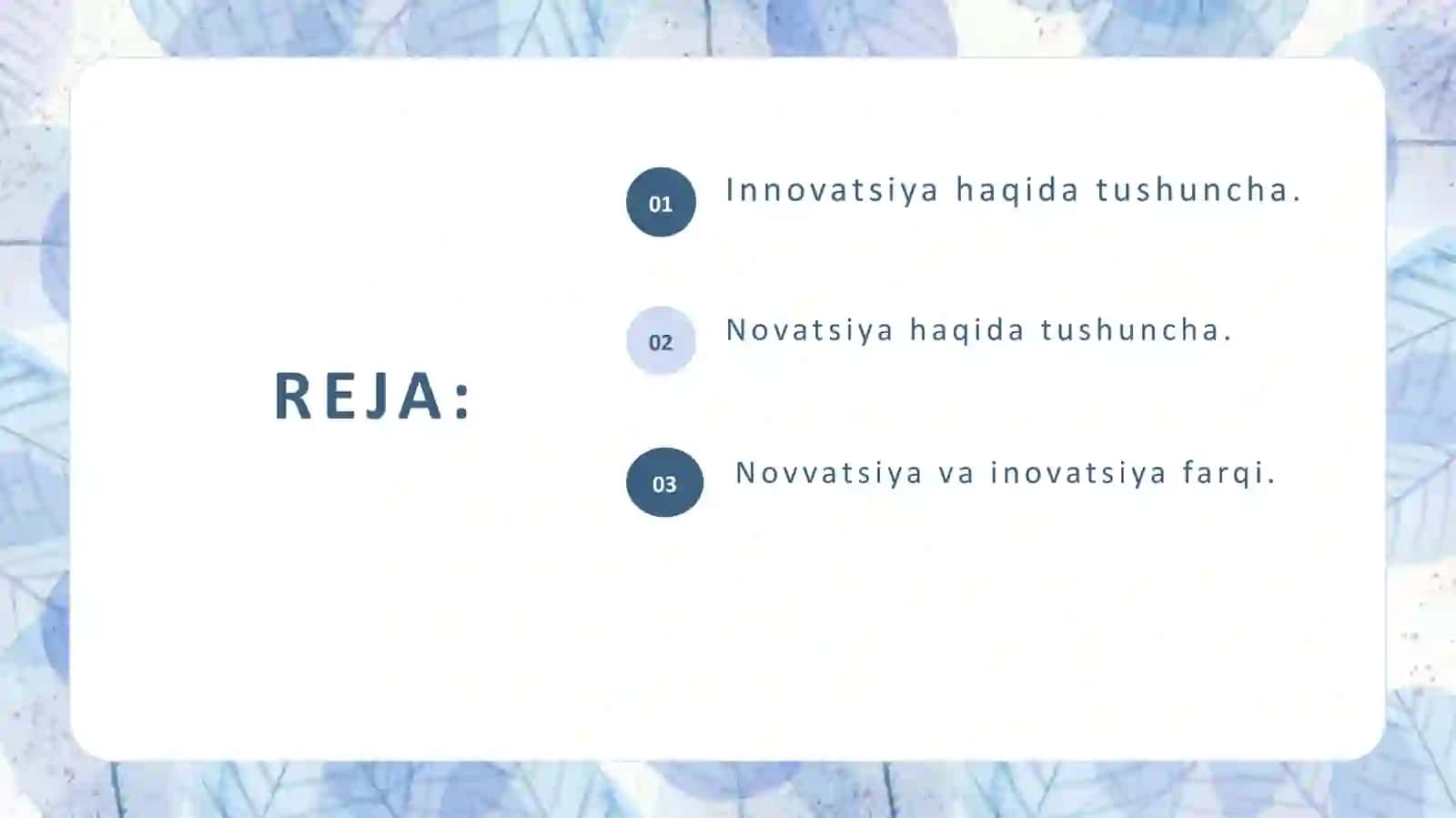 Innovatsiya va Novatsiya 2