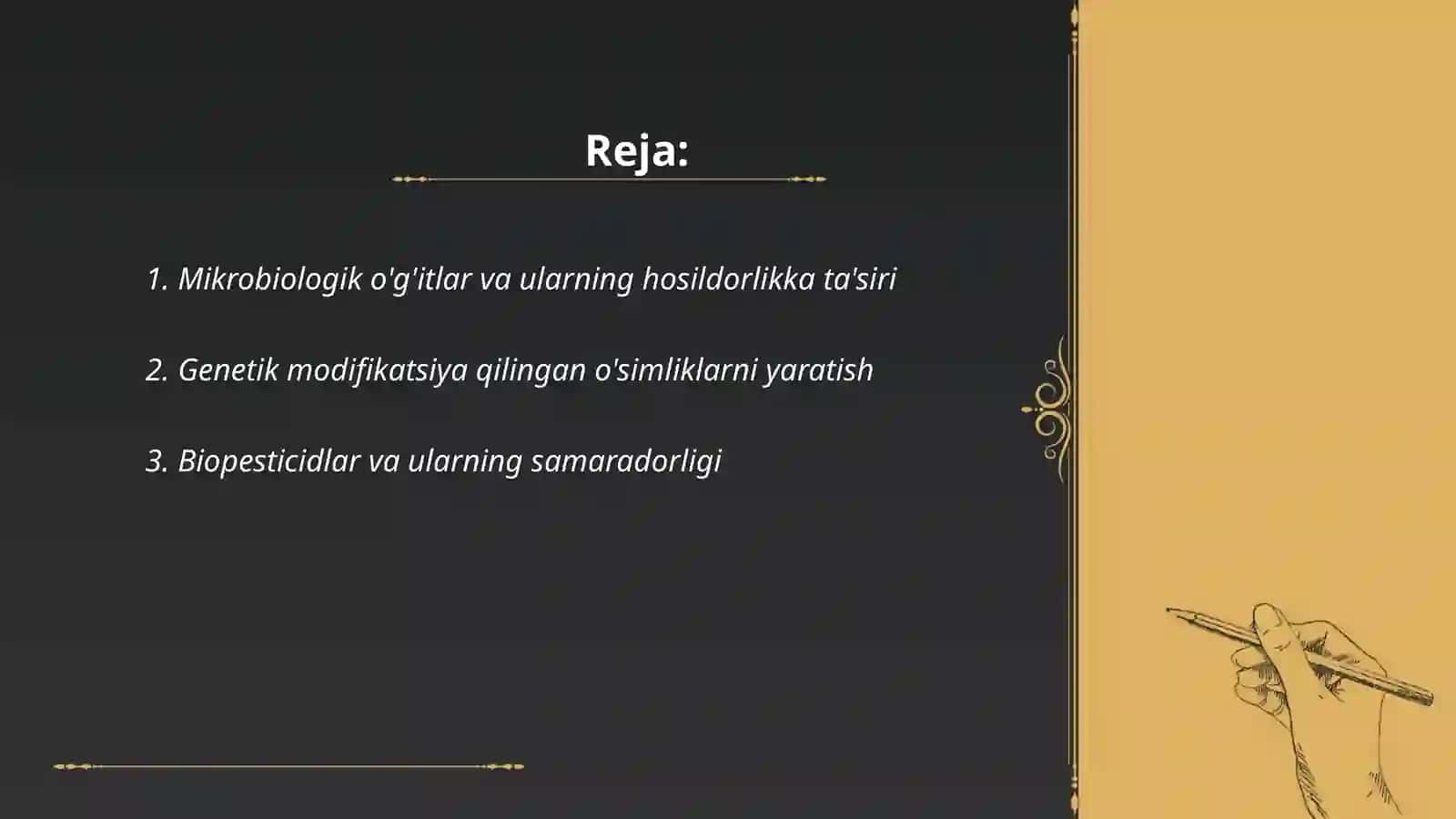 Mikrobiologik o'g'itlar va ularning hosildorlikka ta'siri 2