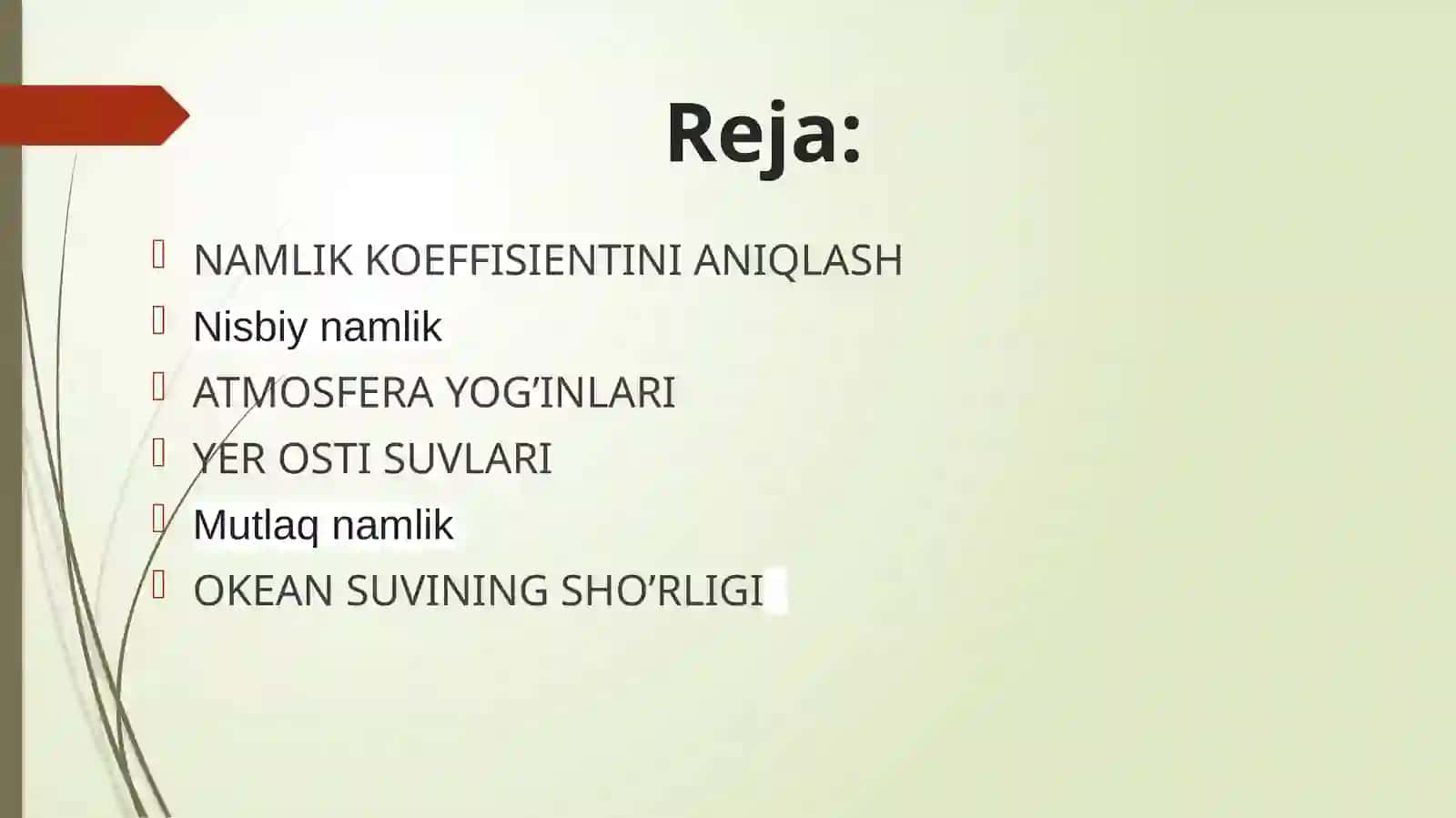 Atmosferadagi suvlar, Nisbiy va mutloq namlik 2