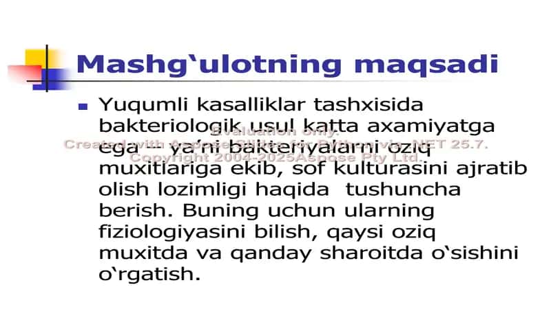 Mikrооrgаnizmlаrning fiziоlоgiyasi.  Оziq muhitlаr ularning klassifikasiyasi. Toza kultura tushuncha 2