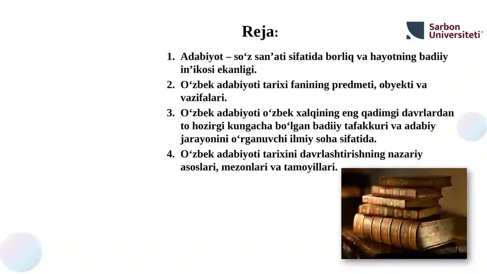 O‘ZBEK ADABIYOTI TARIXI 2