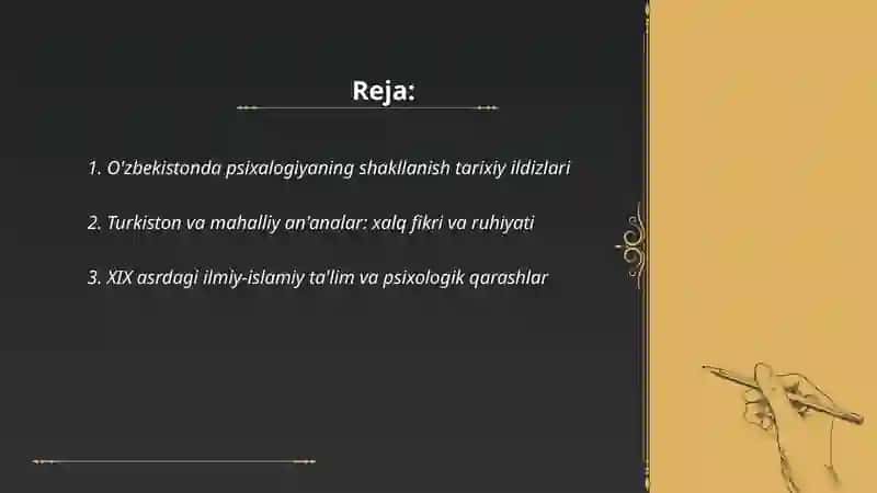 O'zbekistonda psixalogiya fanining rivojlanish tarixi 2