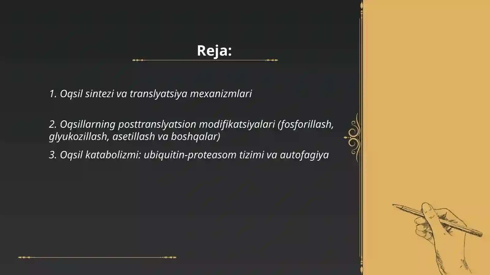 ODAM ORGANIZMIDA OQSILLARNING BIYOKIMYOVIY O'ZGARISHLARI VA ULARNING HAYOTIY JARAYONLARDAGI AHAMIYATI 2