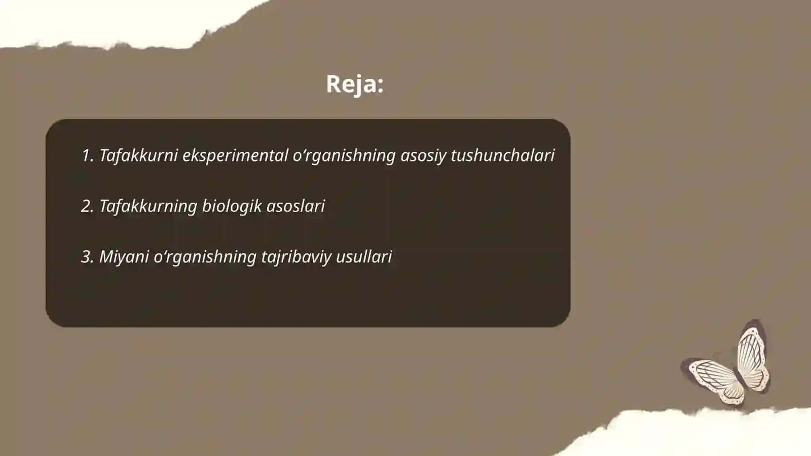 Tafakkurni eksperimental oʻrganish 2