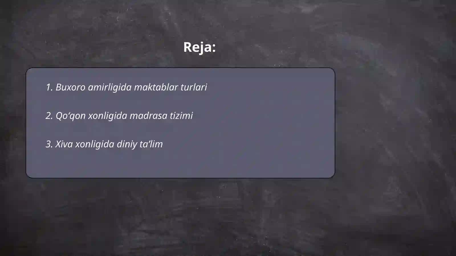 Buxoro amirligi, Qoʻqon xonligi va Xiva xonliklarida taʼlim-tarbiya 2