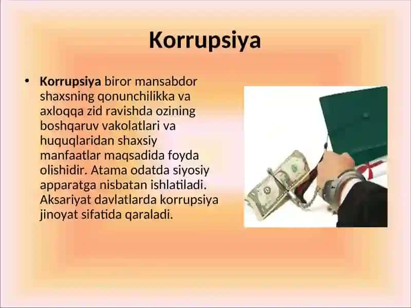 O'ZBEKISTONDA KORRUPSIYAGA QARSHI KURASH MEXANIZMI 2