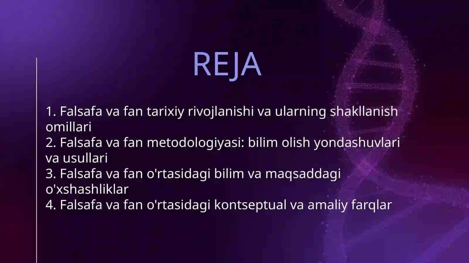 Falsafa va fan munosabati: o'xshashlik va farqlar 2