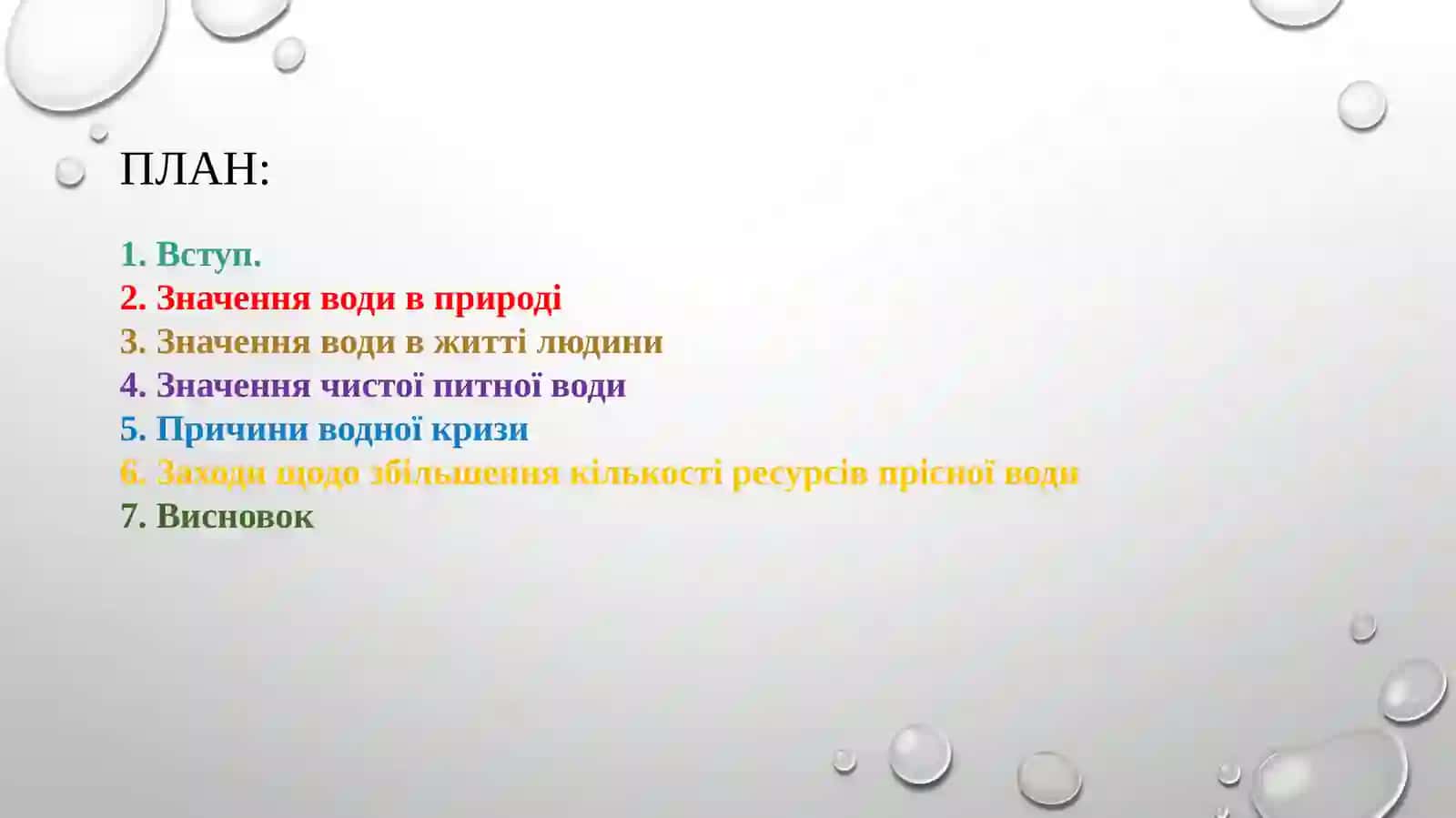 Значение воды для жизни на Земле 2