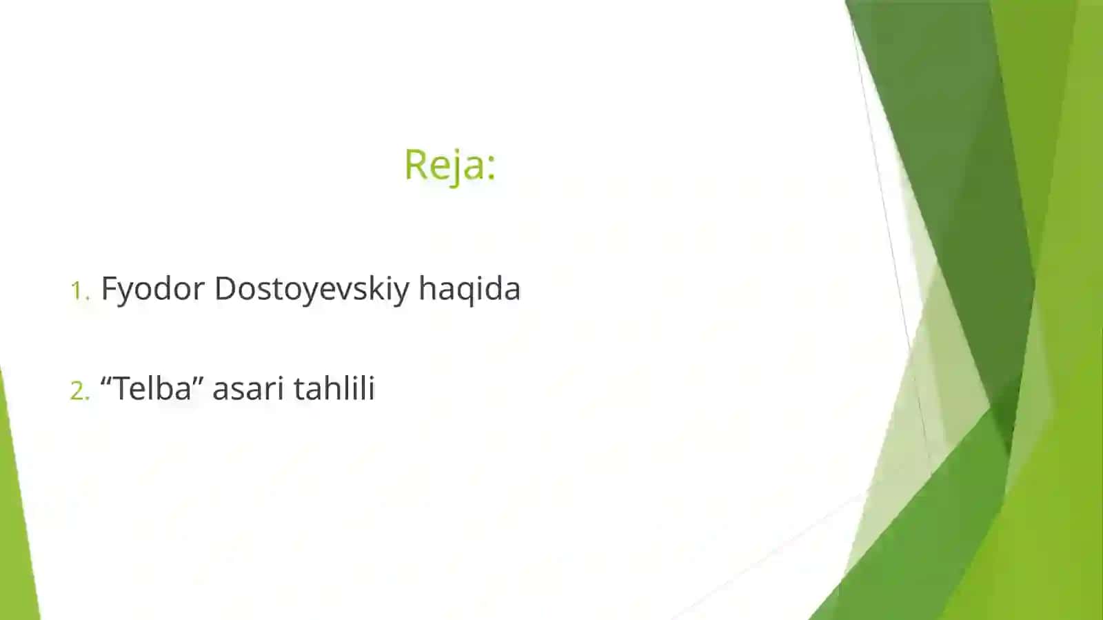 Fyodor Dostoyovskiyning “Telba” asari haqida 2