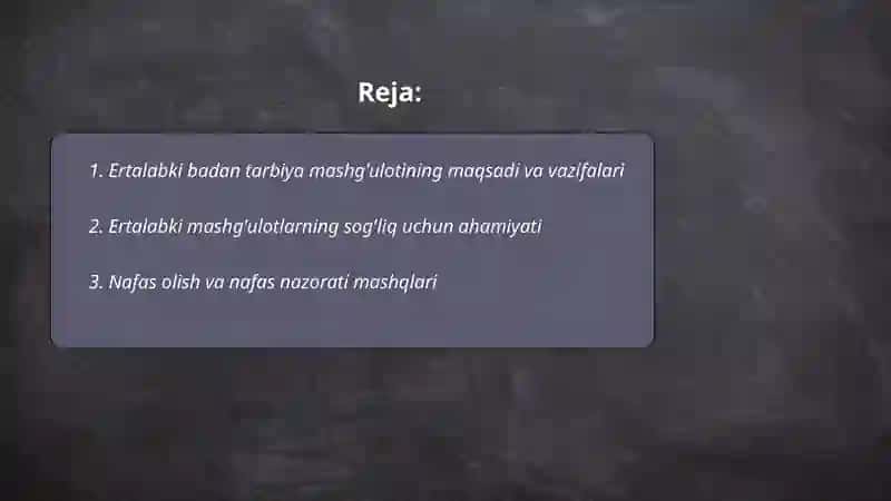 Ertalabki badan tarbiya mashguloti 2