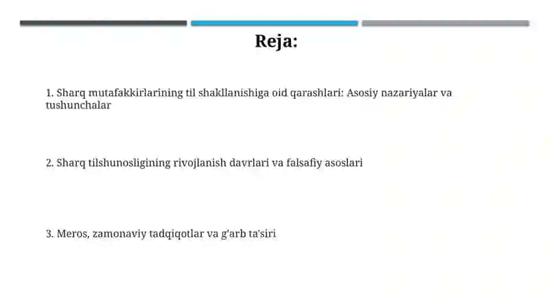 Sharq mutafakkirlarining til shakllanishiga oid qarashlari 2