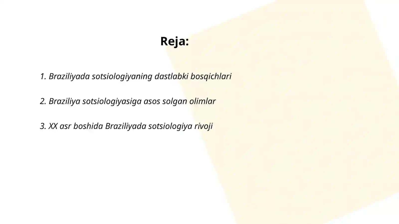 Braziliyada sotsiologiyaning rivojlanishi 2