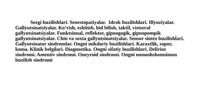 Pertseptor faoliyatpatologiyasi 2