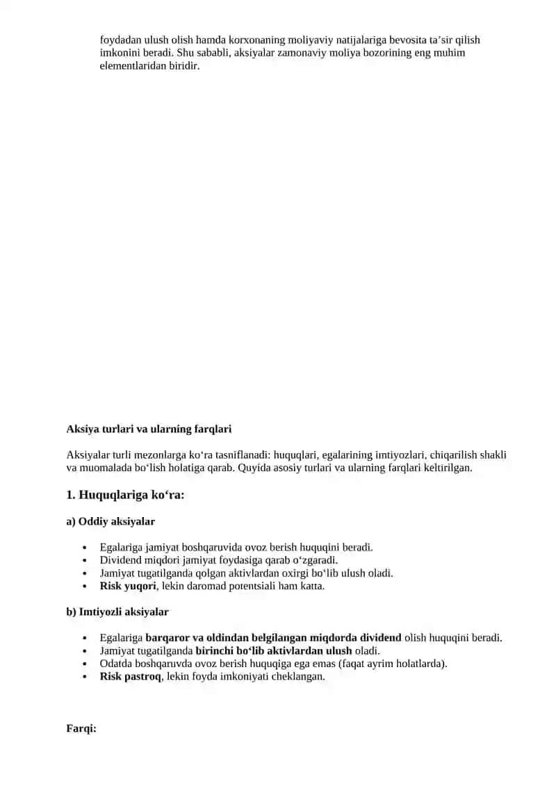 Aksiya tushunchasi va xususiyatlari 2