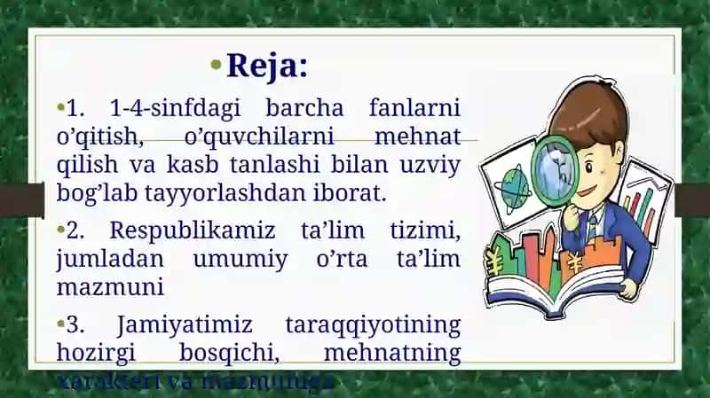Boshlang’ich sinflarda mehnat ta'limi 2