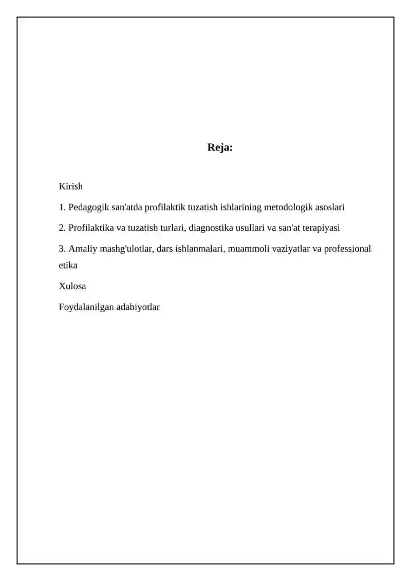Pedagogik san'atda profilaktik tuzatish ishlarining metodologik asoslari 2