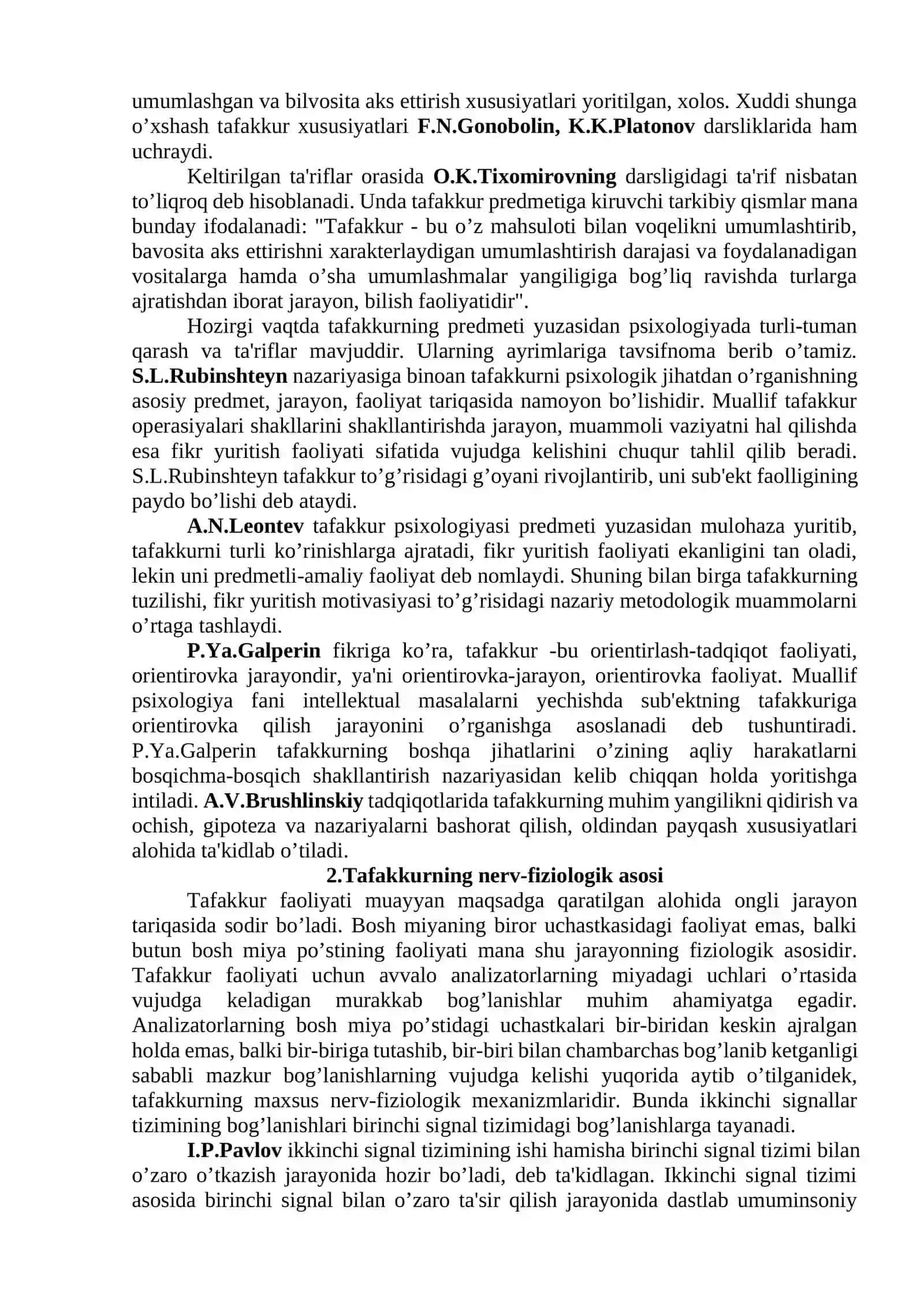 Tafakkur, Intellekt va Kreativlik 2
