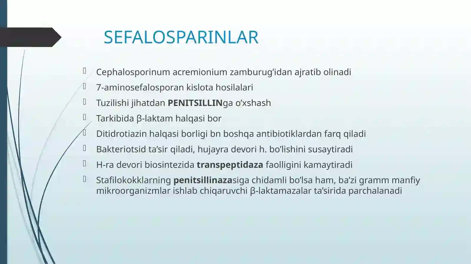 SEFALOSPARINLAR YANGI AVLODI 2