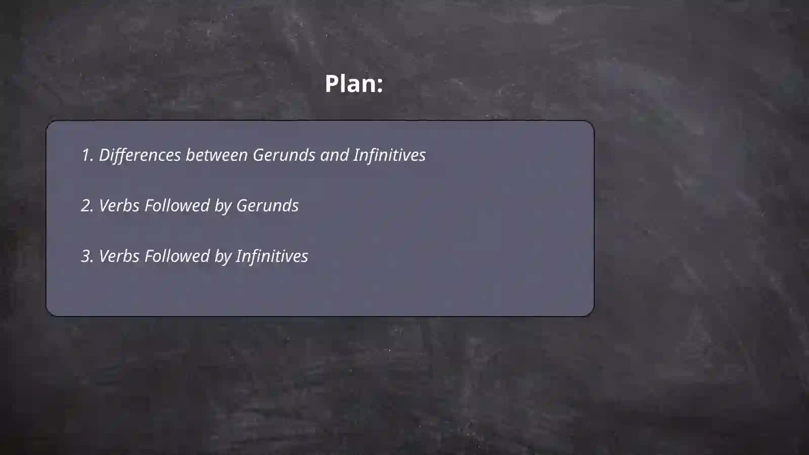 Using verbs with -ing and infinitive 2