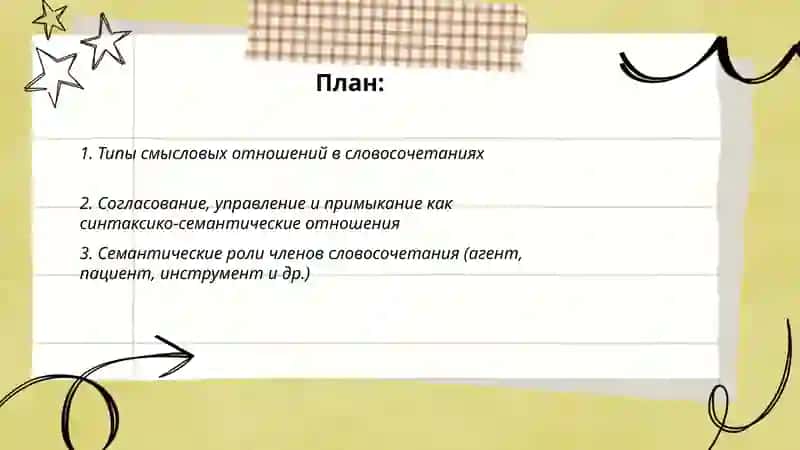 Смысловые отношения в словосочетаний 2