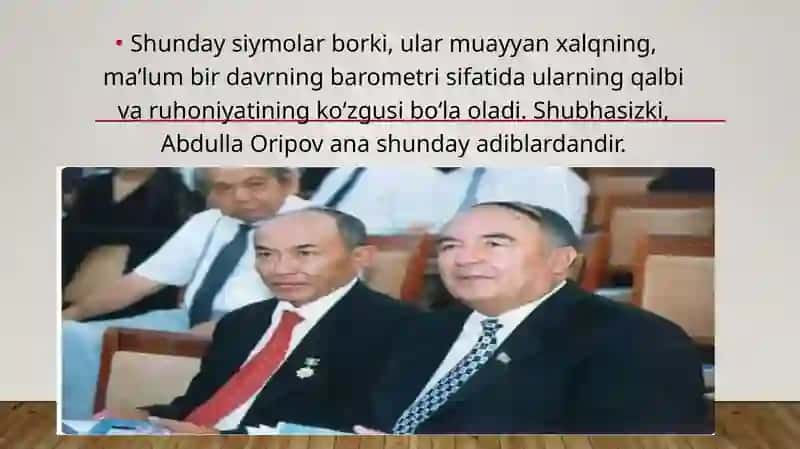 Abdulla Oripovning hayoti va ijodiy faoliyati 2