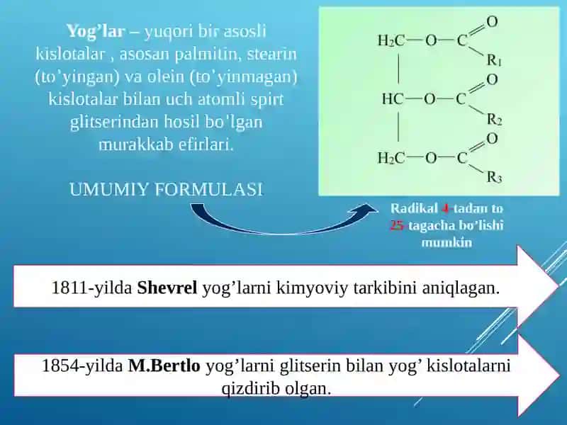 Yog’lar va Sovunlar 2
