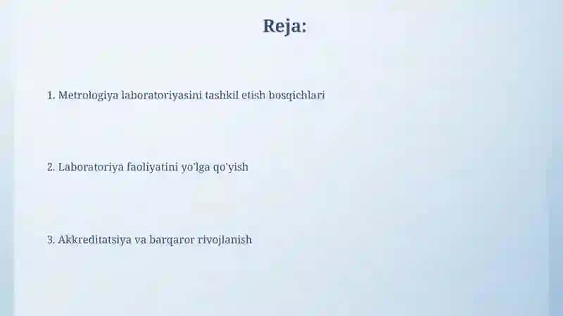 Qiyoslash labaratoriyasini tashkil etish bosqichlari 2