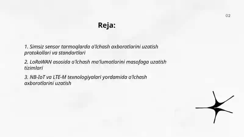 Olchash ahborotlarini masofaga simsiz uzatish texnalogiyasi 2