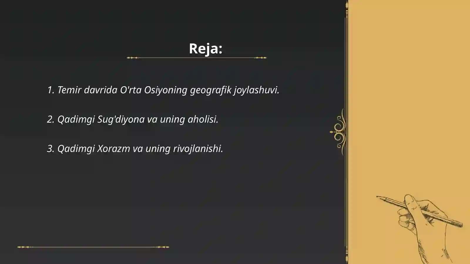 TEMIR DAVRIDA ORTA OSIYODAGI TARIXIY HUDUDLAR VA QADIMGI XALQLARNING JOYLASHUVI 2