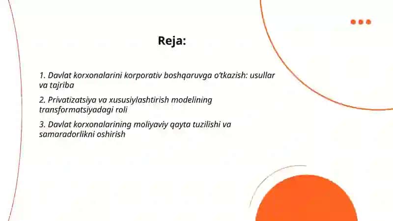 Davlat korxonalarining transformatsiyasi va modernizatsiya yo‘llari 2