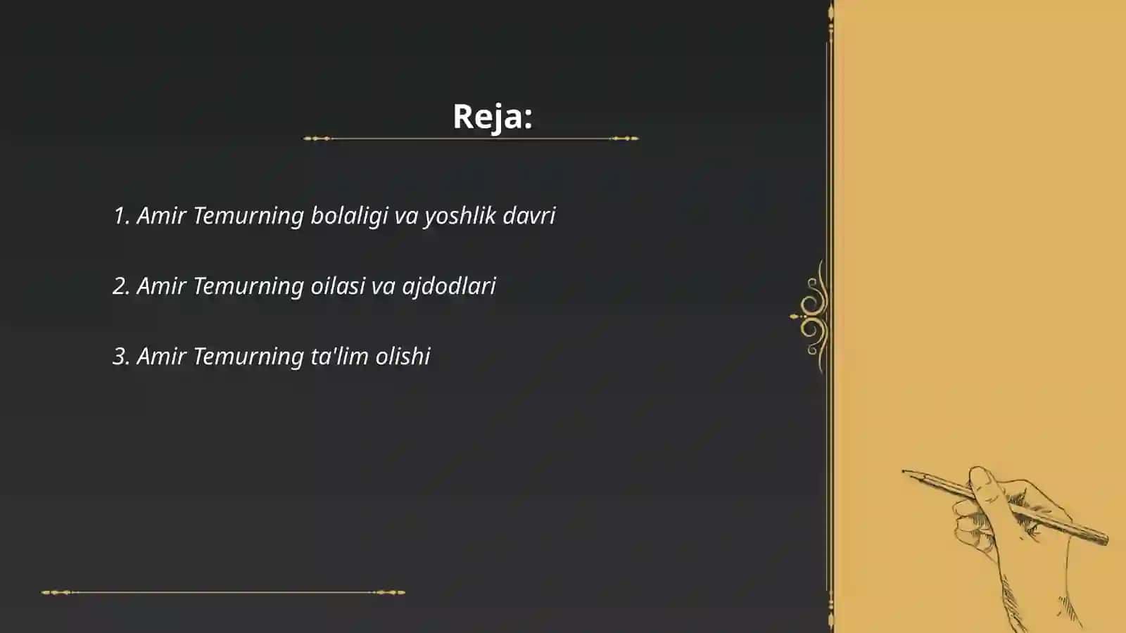 Amir Temur hayoti va ijodi 2