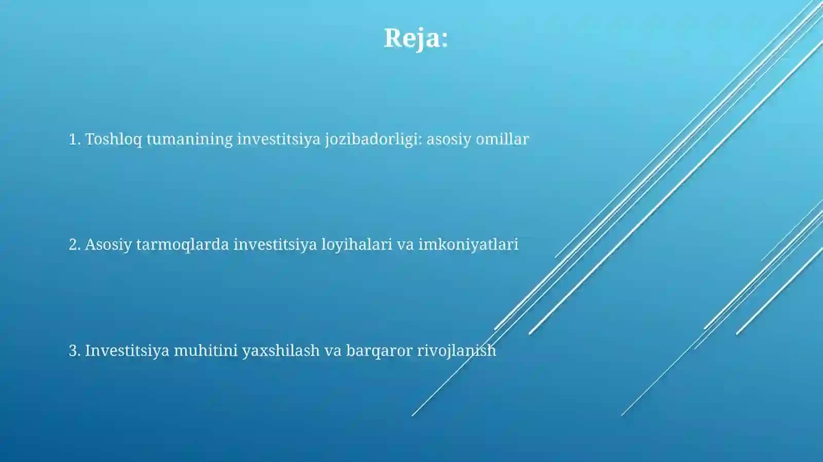 Investitsiyalar va investitsiya loyihalari 2