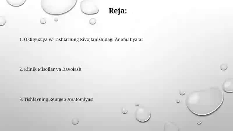 Tishlarning rentgen anatomiyasi 2