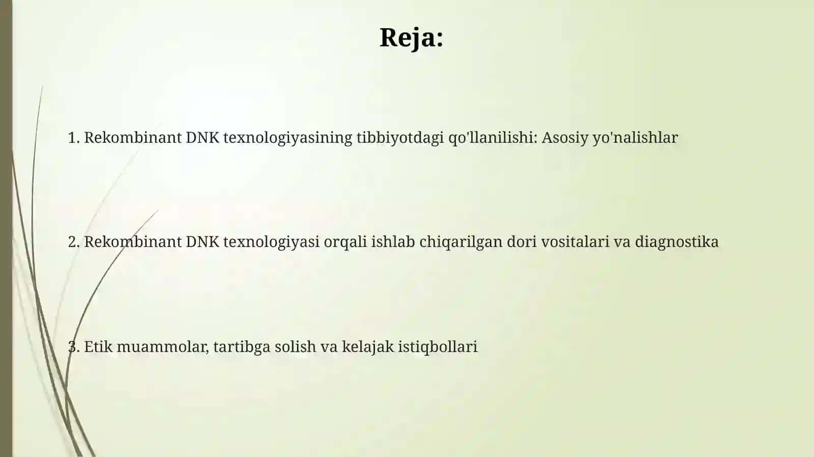 Tibbiyotda DNK rekombinatlarini qo‘llanilishi 2