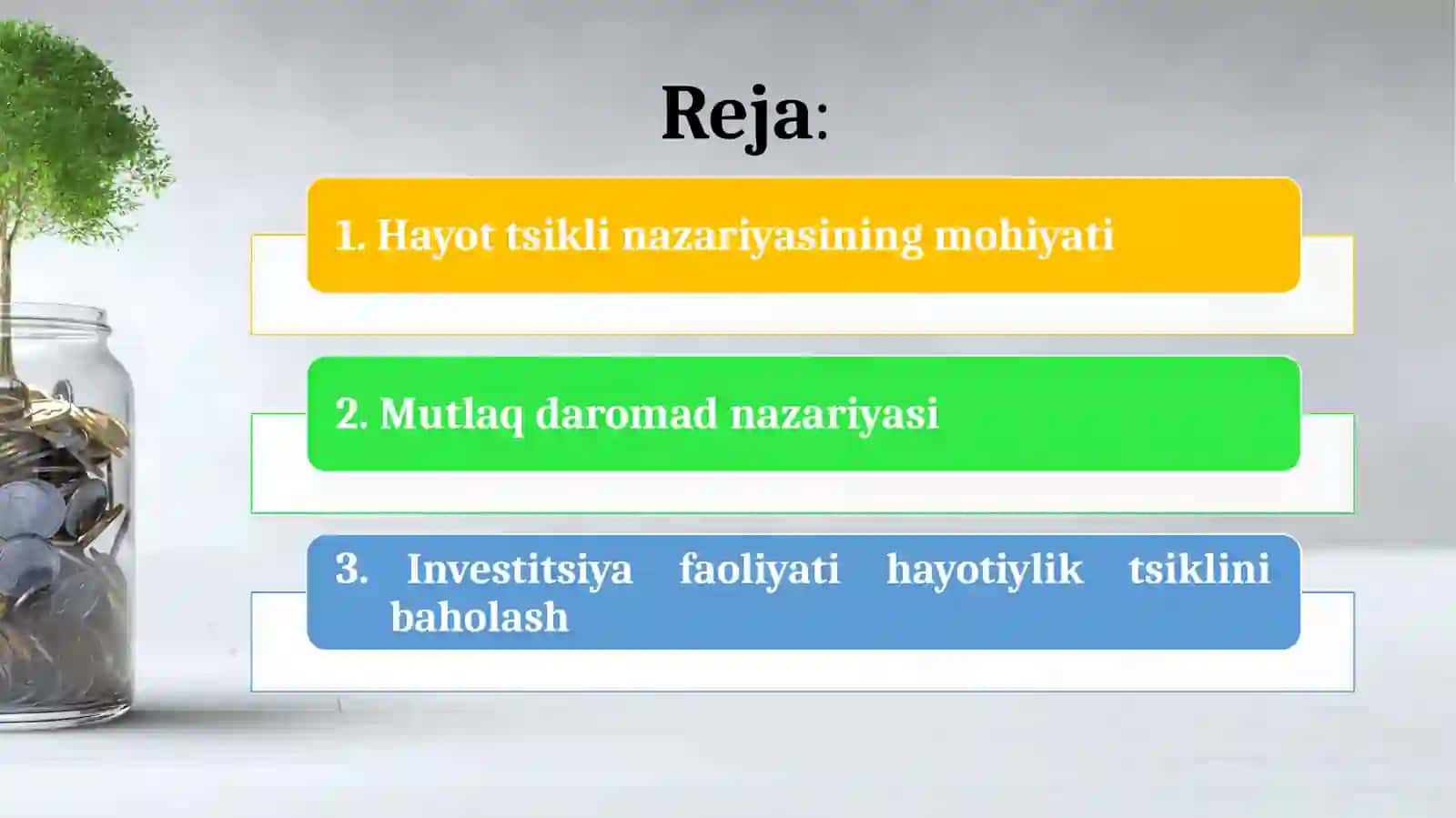 HAYOT TSIKLI NAZARIYASI VA JAMG‘ARISH TARTIBI 2