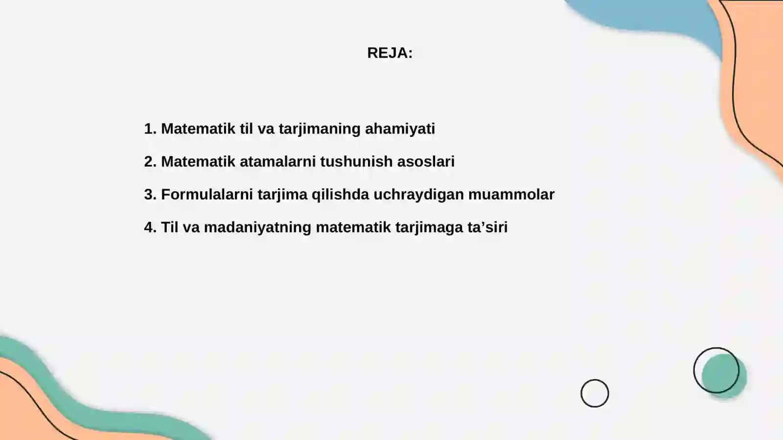 Matematik atamalar va formulalarni tarjima qilishning oʻziga xos xususiyatlari 2