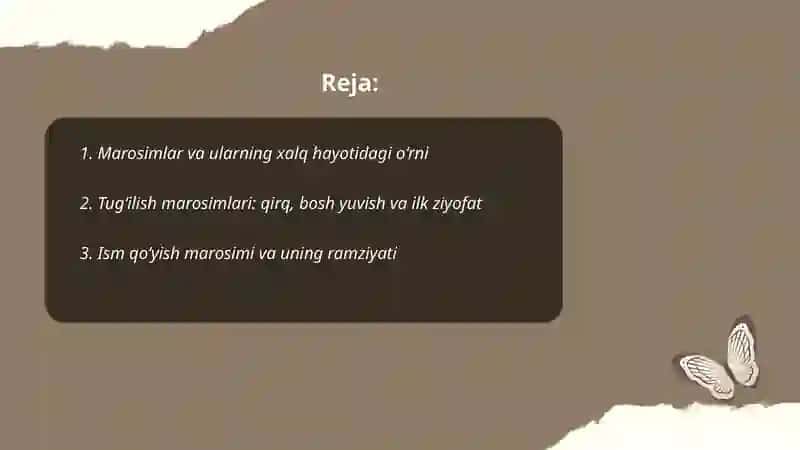 Marosimlar va ularning xalq xayotidagi orni 2