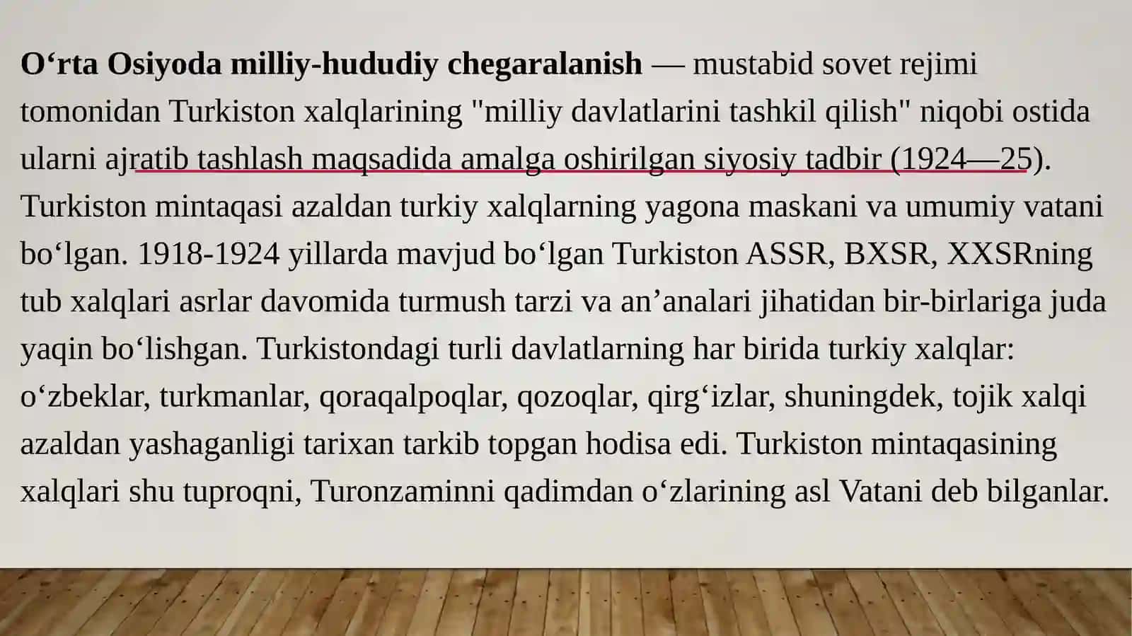 Milliy hududiy chegaralanish. Maqsad va vazifalari 2