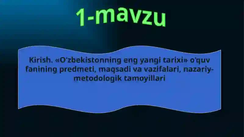 O‘zbekistonningeng yangitarixi 2