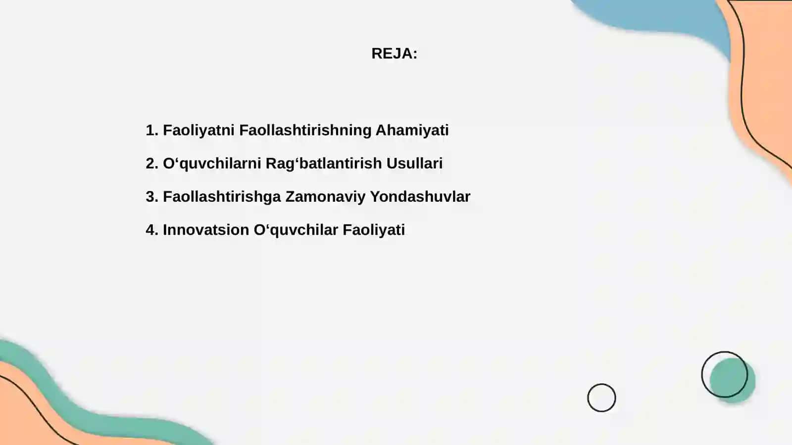 O‘quvchilar faoliyatini faollashtirish 2