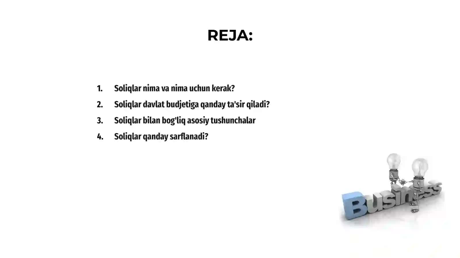 Soliqlar nima va nima uchun kerak? 2